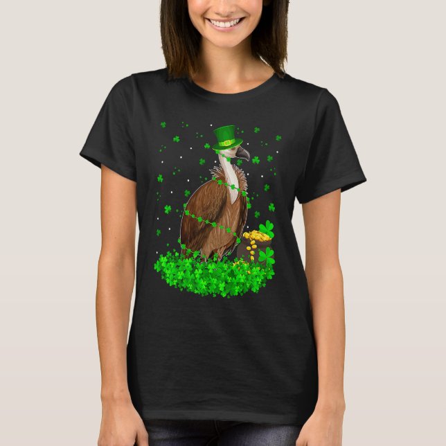 Camiseta Irish Shamrock Leprechaun Vulture Bird St Patrick' (Anverso)