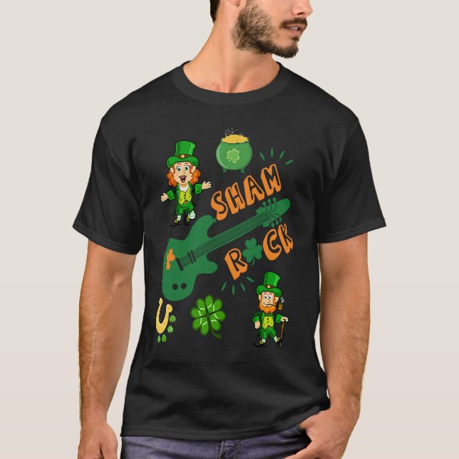 Camiseta Irish Shamrock on St Paddy's Day Leprechaun Luck (Anverso)