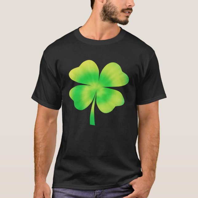 Camiseta irish shamrock tie dye happy st patrick day go l (Anverso)