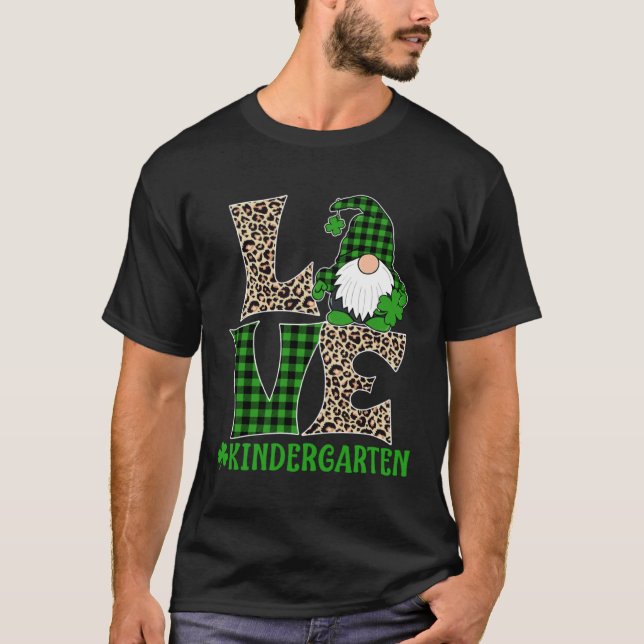 Camiseta Irish Teacher St Patricks Day Love Kindergarten Te (Anverso)