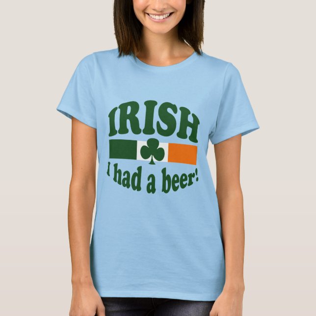 CAMISETA IRISH TENÍA CERVEZA (Anverso)