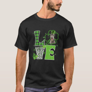 Camiseta Irish Wolfhound Shamrock Lucky Clover Irish St Pat