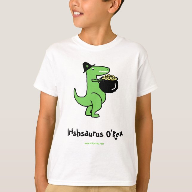 Camiseta Irishsaurus adaptable O'Rex (Anverso)