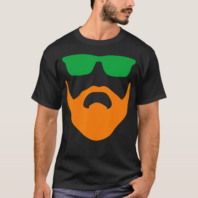 Camiseta Irlanda de la Barba St Pattys Ginger Redhead Celti (Anverso)