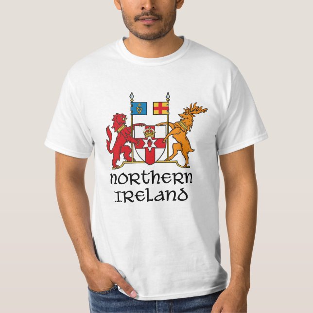 Camiseta IRLANDA DEL NORTE - bandera/escudo de (Anverso)