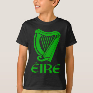 Camiseta Irlanda Eire Eireann Orgullo Irlandés Arpa Gaélica