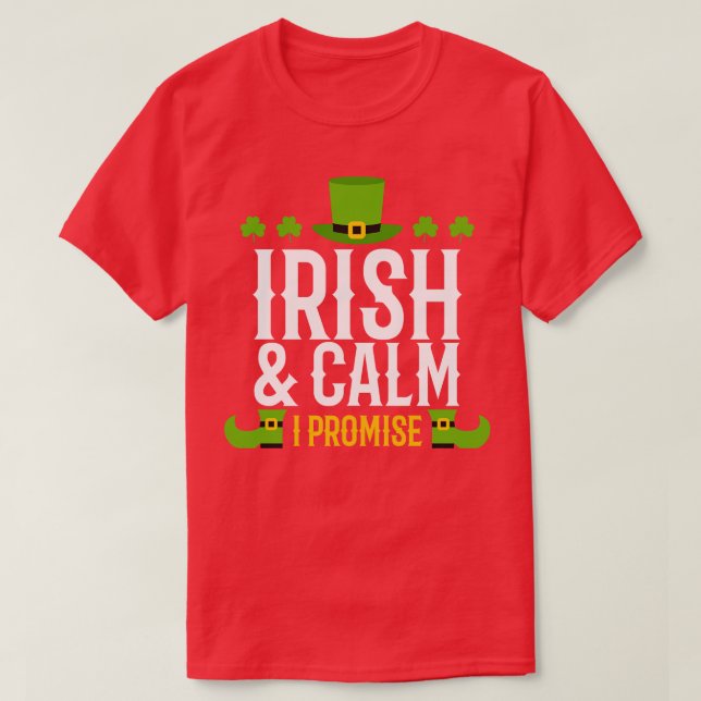 Camiseta Irlanda: El irlandés y la calma que prometo (Diseño del anverso)