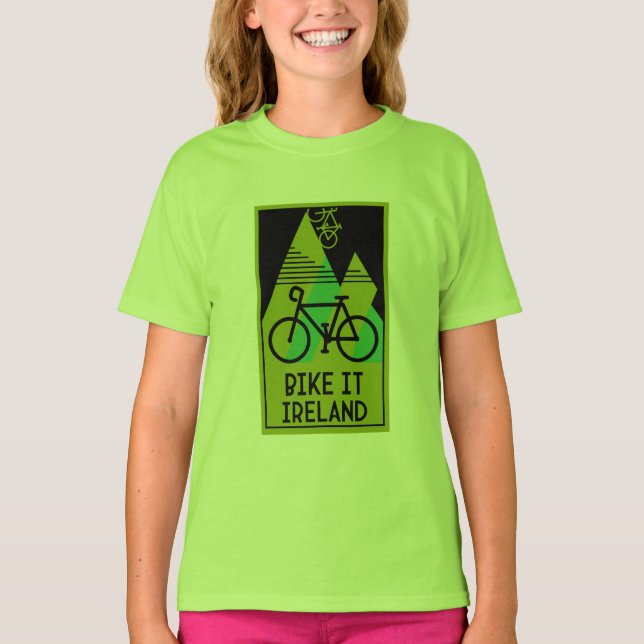 Camiseta Irlanda en bicicleta (Anverso)