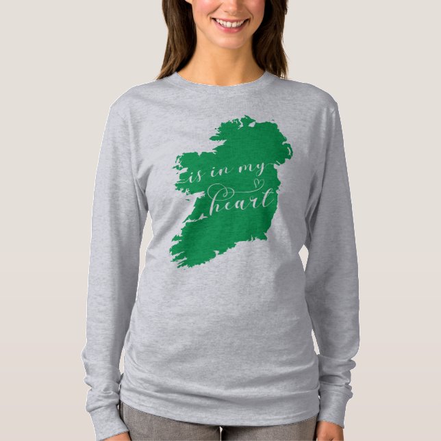 Camiseta Irlanda está en mi corazón (Anverso)