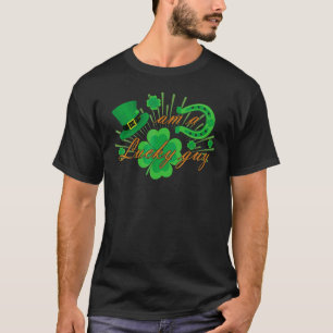 Camiseta Irlanda Herradura Con Sombrero Verde Afortunado Fe