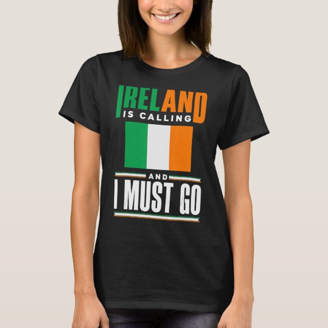 Camiseta Irlanda Irlanda Bandera Irlanda Llama A Irlanda Y (Anverso)