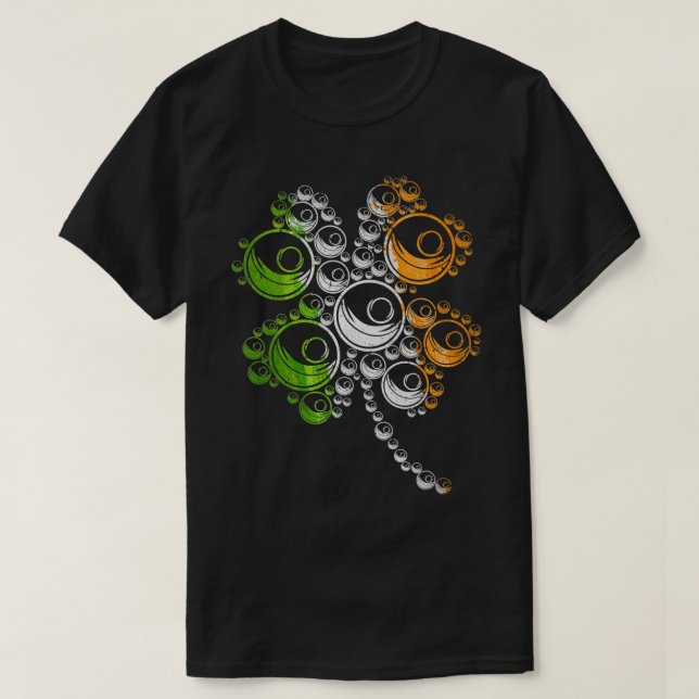 Camiseta Irlanda Lacrosse Sports Lover Shamrock St Patrickx (Diseño del anverso)