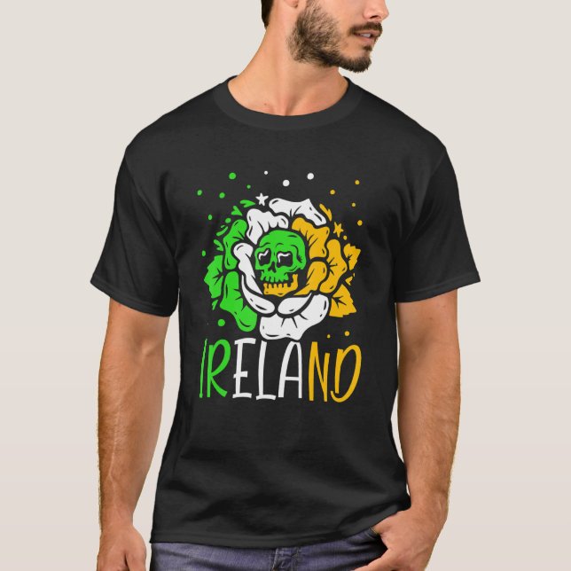 Camiseta Irlanda Leprechaun Irish St Patricks Day Gaelic S (Anverso)