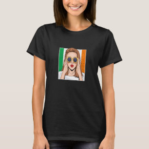 Camiseta Irlanda Para La Bandera Irlandesa Chica Para Las M
