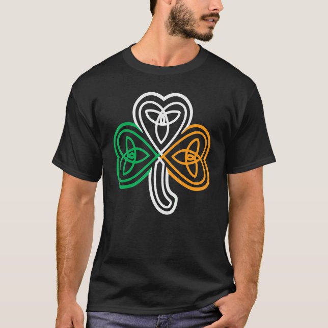 Camiseta Irlanda Retro Shamrock Funny St Patrick S Day Iris (Anverso)