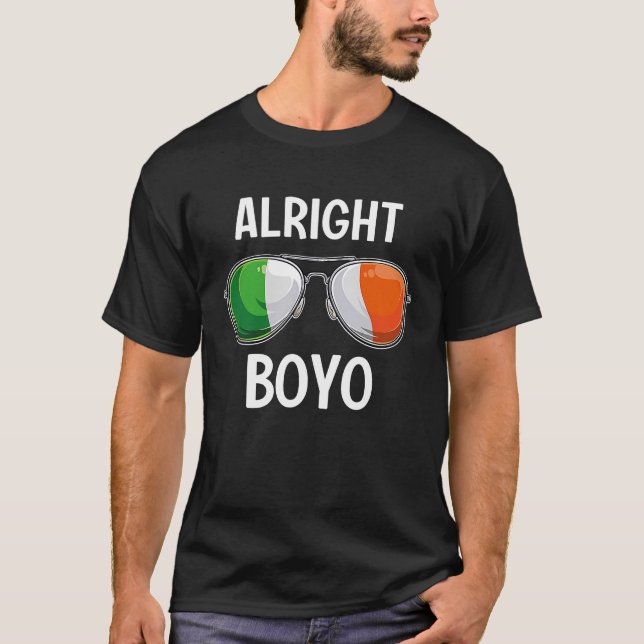 Camiseta Irlanda San Patricio Fiesta irlandés, muy bien, Bo (Anverso)