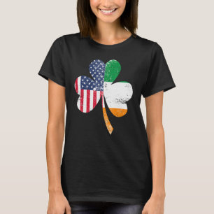 Camiseta Irlanda Shamrock St Patricks Day IRISH US FLAG