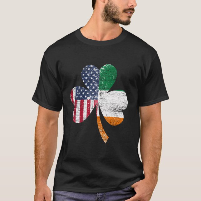 Camiseta Irlanda Shamrock St Patricks Día Bandera Irlandesa (Anverso)