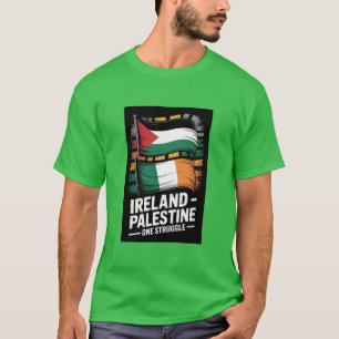 Camiseta Irlanda Solidaridad con Palestina San Patricio