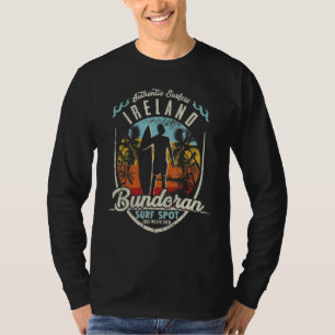 Camiseta Irlanda Surfing Surf Vintage Retro Surfista Bundor