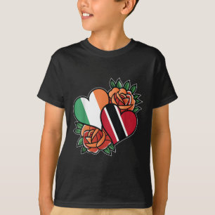 Camiseta Irlanda Trinidad Y Tobago Corazón De Bandera Medio