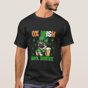Camiseta Irlandés 100 por ciento Borracho St Patrick's Day 