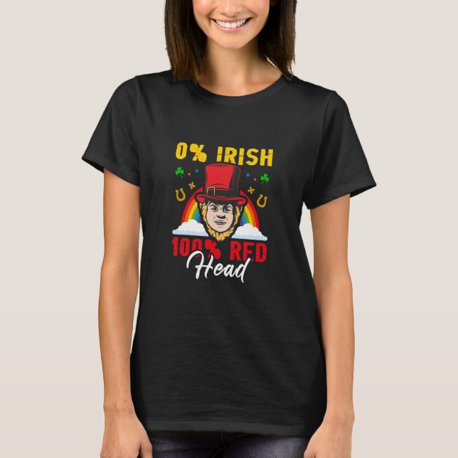 Camiseta Irlandés 100 por ciento de cabeza roja (Anverso)