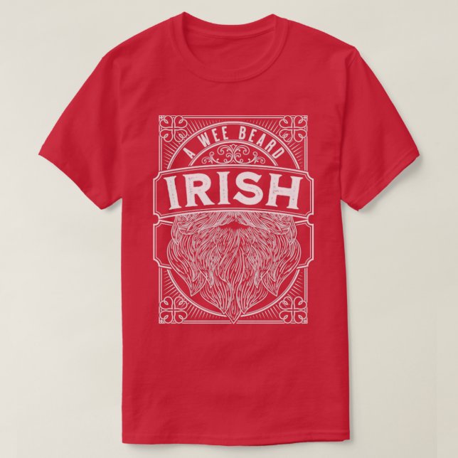 Camiseta Irlandés A Wee Beard Irlanda Saint Patricks D (Diseño del anverso)