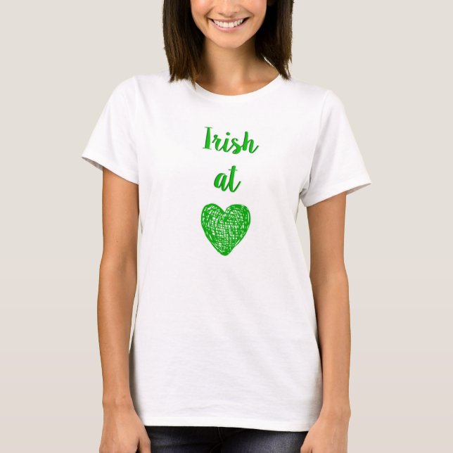 Camiseta Irlandés al corazón (Anverso)