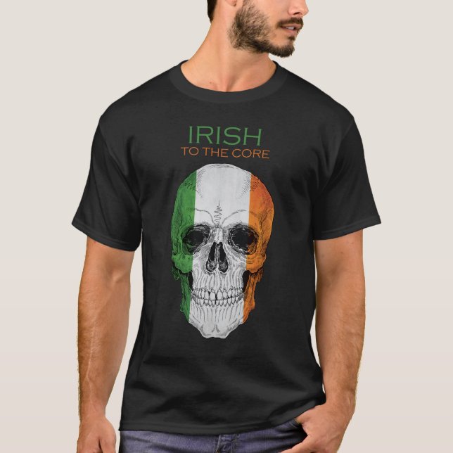 Camiseta Irlandés al fondo, bandera de Irlanda (Anverso)