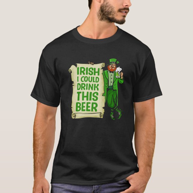 Camiseta Irlandés Beer Wish Funny Irish (Anverso)
