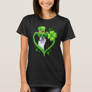 Camiseta Irlandés Boston Terrier Dog Love Shamrock St Patri