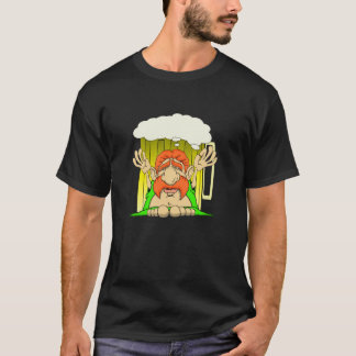 Camiseta Irlandés Buda dios de la cerveza