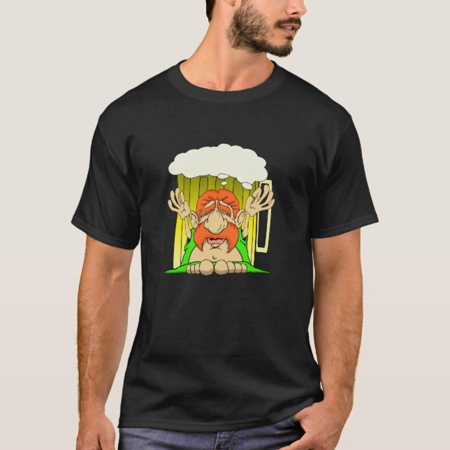 Camiseta Irlandés Buda dios de la cerveza (Anverso)