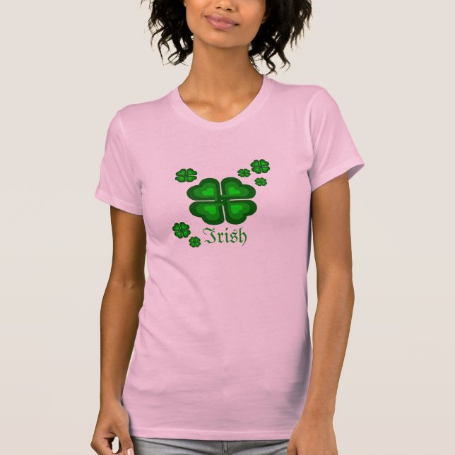 Camiseta Irlandés, céltico en rosa (Anverso)
