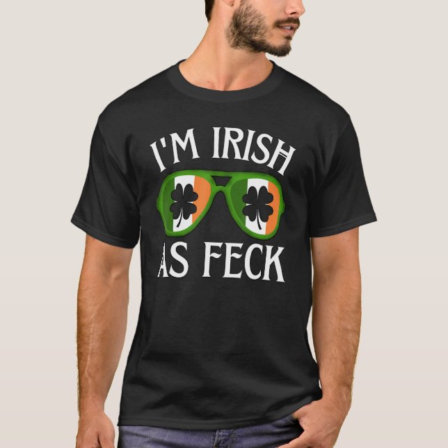 Camiseta Irlandés Como Feck Funny Saint Patricks Day Shamro (Anverso)
