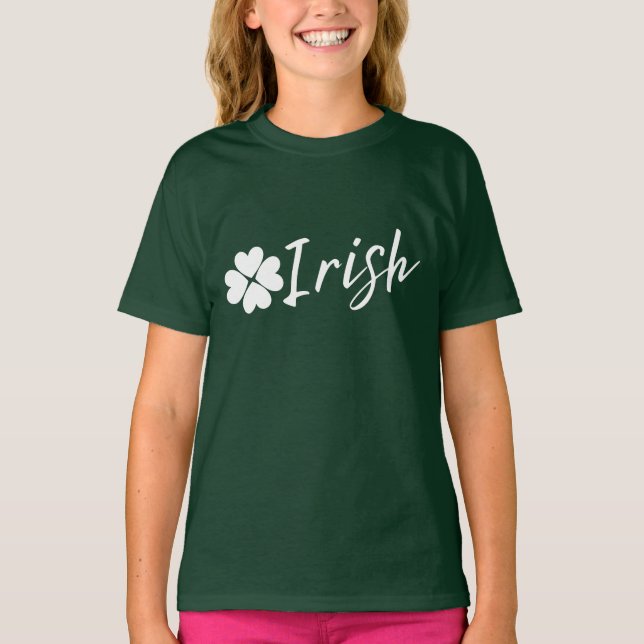 Camiseta Irlandés con Shamrock - St. Patrick Day T-Shirt (Anverso)