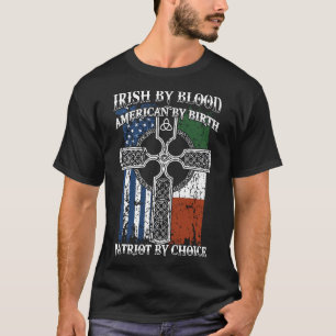 Camiseta irlandés del americano de la sangre del patriota