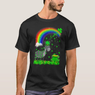 Camiseta Irlandés divertida Shamrock Rainbow Lucky Mule St 