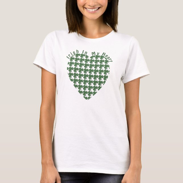 Camiseta Irlandés en mi corazón (Anverso)