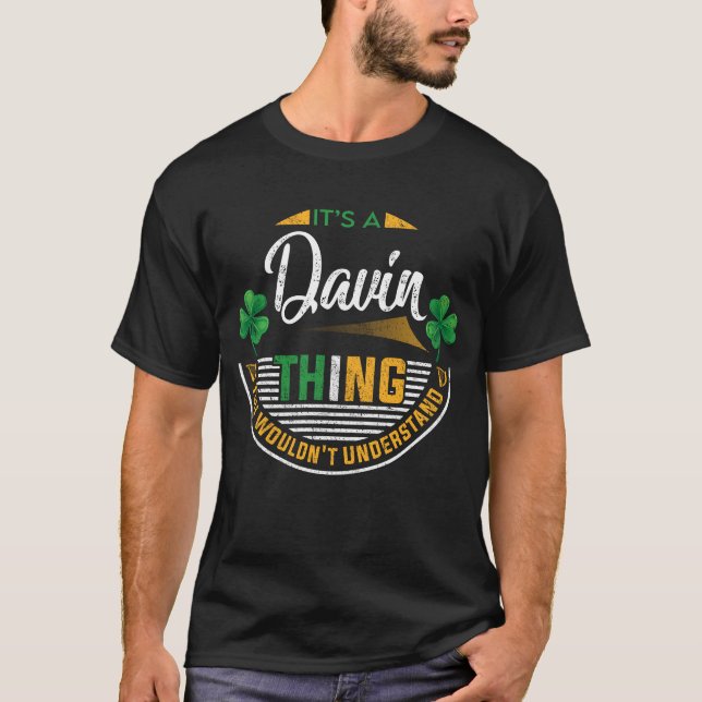 Camiseta Irlandés - Es cosa de Davin (Anverso)
