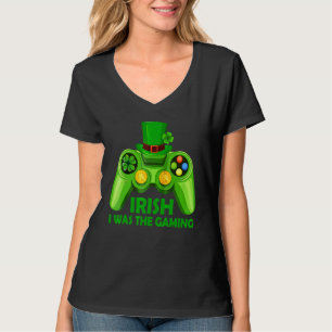 Camiseta Irlandés, estaba jugando a un divertido video del