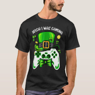 Camiseta Irlandés, estaba jugando a un divertido video del