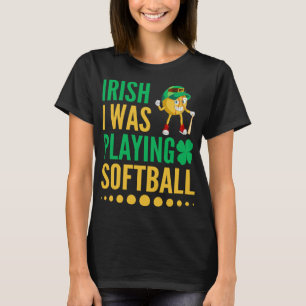 Camiseta Irlandés, estaba jugando al softball