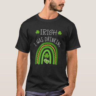 Camiseta Irlandés Estaba Tomando Invitación De Embarazo St