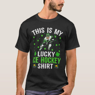 Camiseta Irlandés, este es mi afortunado hockey sobre hielo