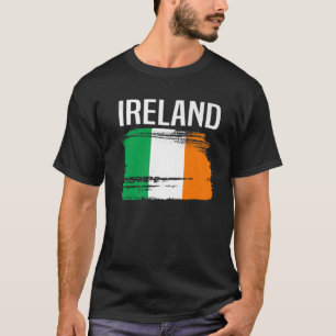 Camiseta Irlandés Flag St Patricks Day Vintage Distresage I