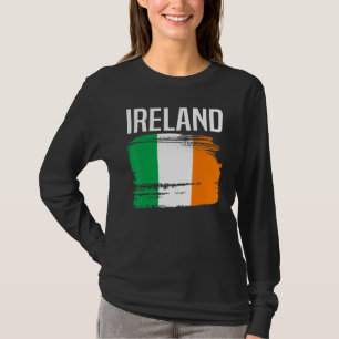 Camiseta Irlandés Flag St Patricks Day Vintage Distresage I