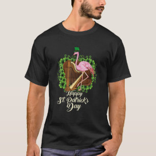 Camiseta Irlandés Flamingo Green Saint Patrick Day Lucky St