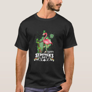 Camiseta Irlandés Flamingo Green Saint Patrick Day Lucky St